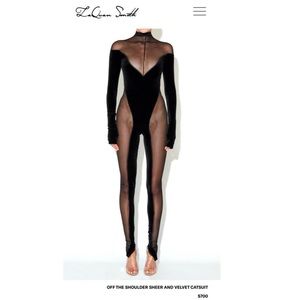 LAQUAN SMITH Cut Out Catsuit! Size Small